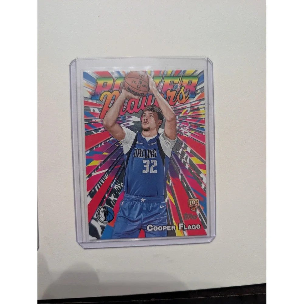 Cooper Flagg 2025 Topps NBA Power Players Rookie Card PP-16 Dallas Mavericks RC